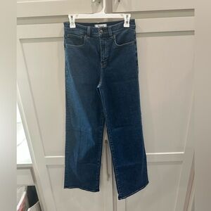 Madewell Dark Blue Wide Leg Jeans